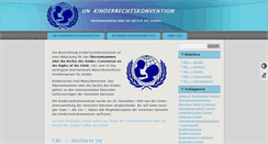 Desktop Screenshot of kinderrechtskonvention.info
